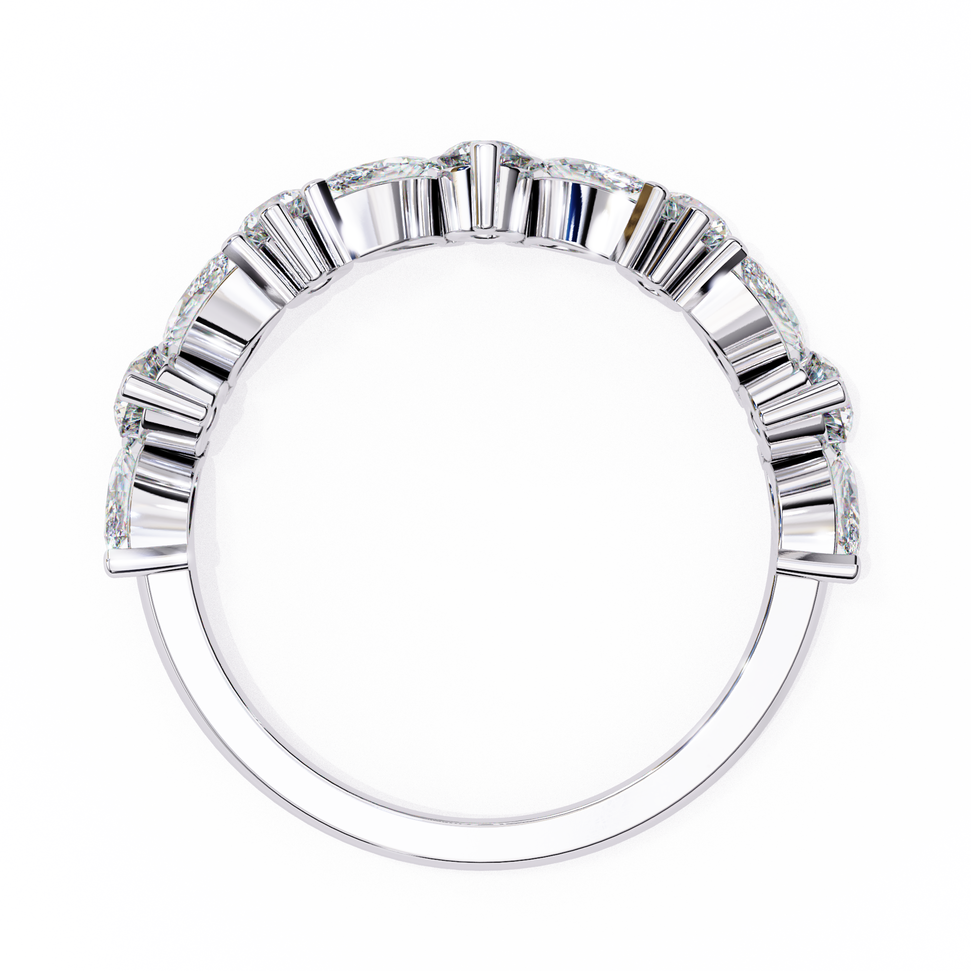 Solitairekart 0.9ct Natural Diamond Marquise Majesty Band - HI Color, VS-SI Clarity